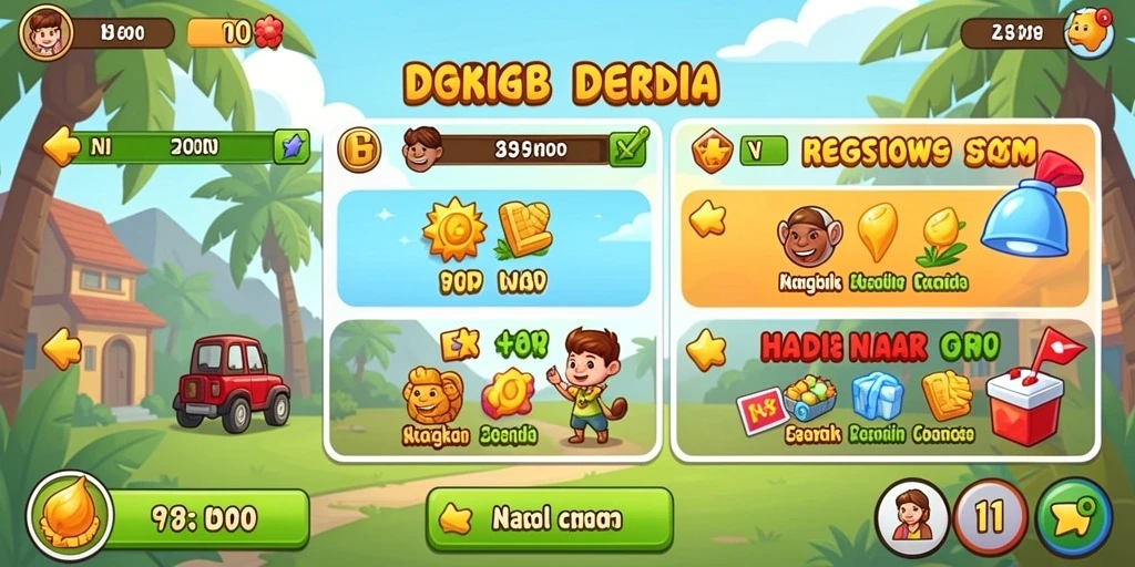 Tampilan menarik saat bermain di level pertama.