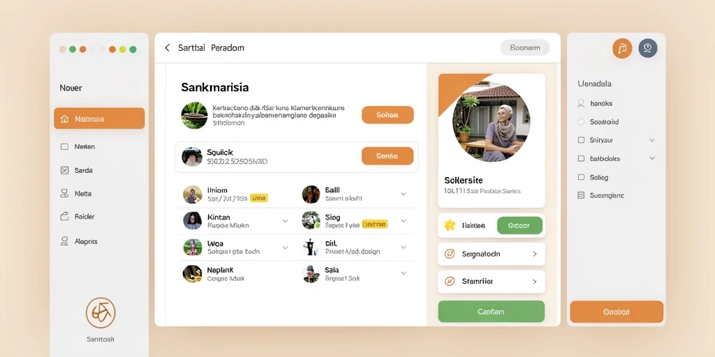 Tampilan antarmuka yang sederhana dan menarik.