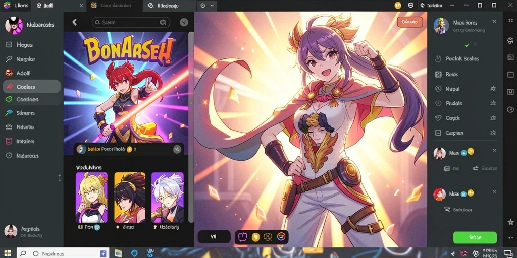 Tampilan gameplay dengan berbagai tema slot menarik.